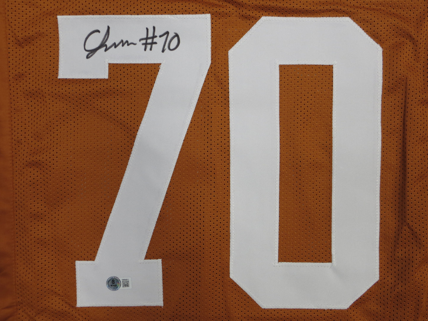 CHRISTIAN JONES TEXAS LONGHORNS SIGNED JERSEY BAS COA