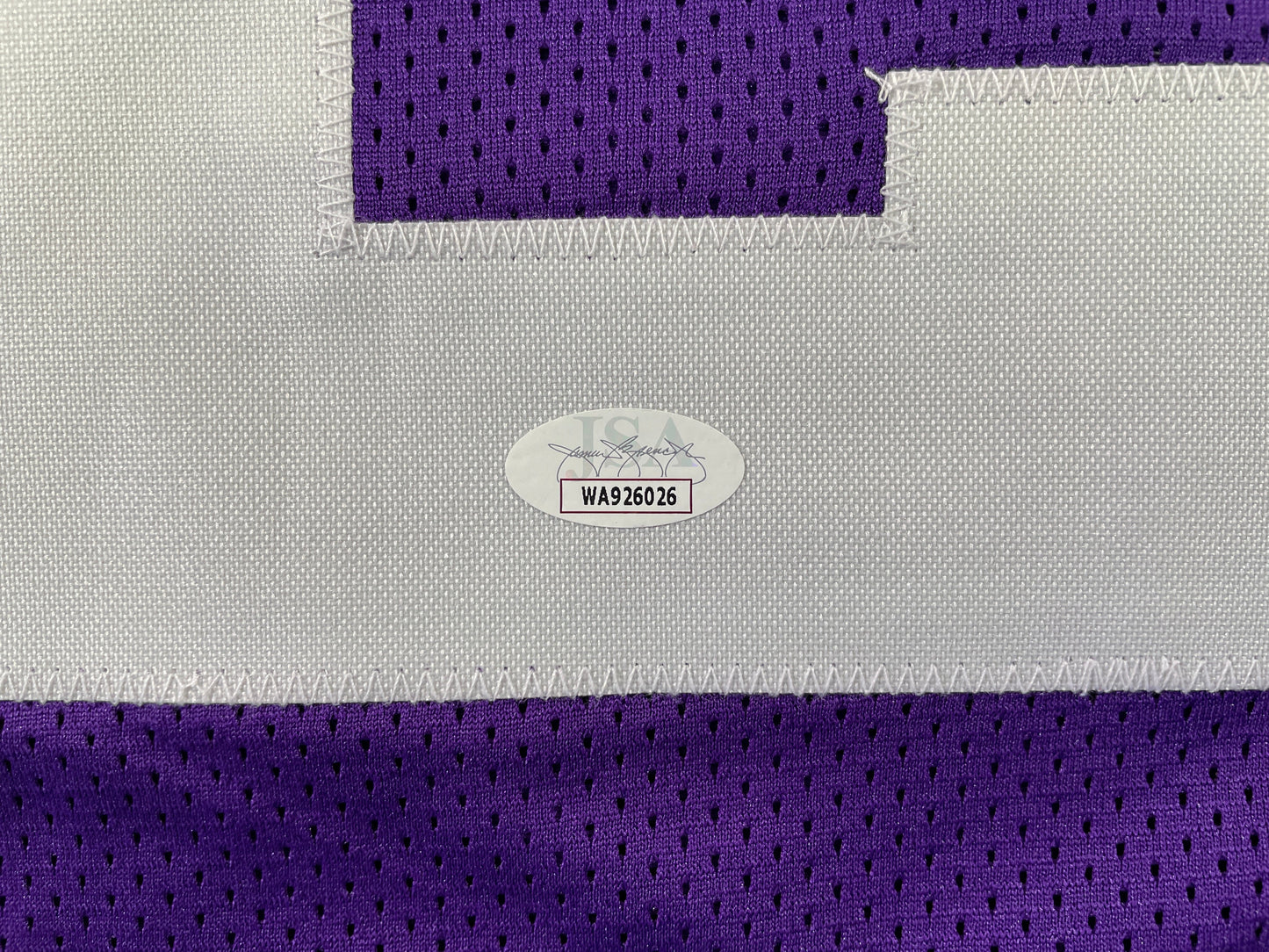 BOB LILLY TCU HORNED FROGS SIGNED STAT JERSEY w/CHOF 81 Dallas Cowboys JSA