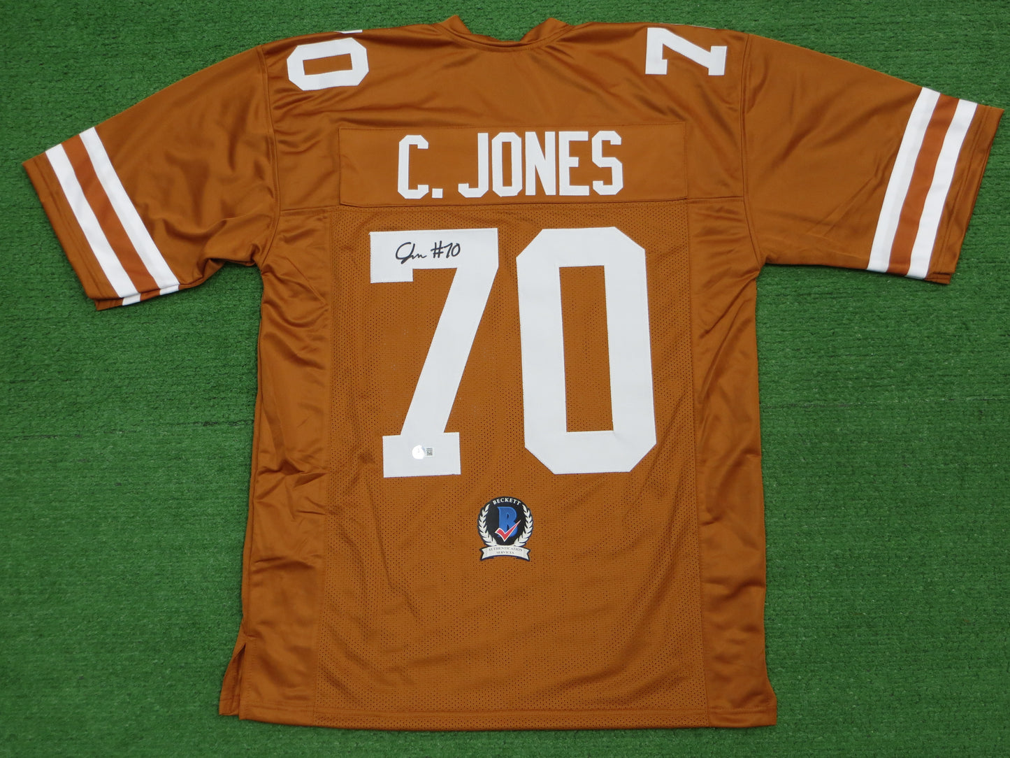 CHRISTIAN JONES TEXAS LONGHORNS SIGNED JERSEY BAS COA