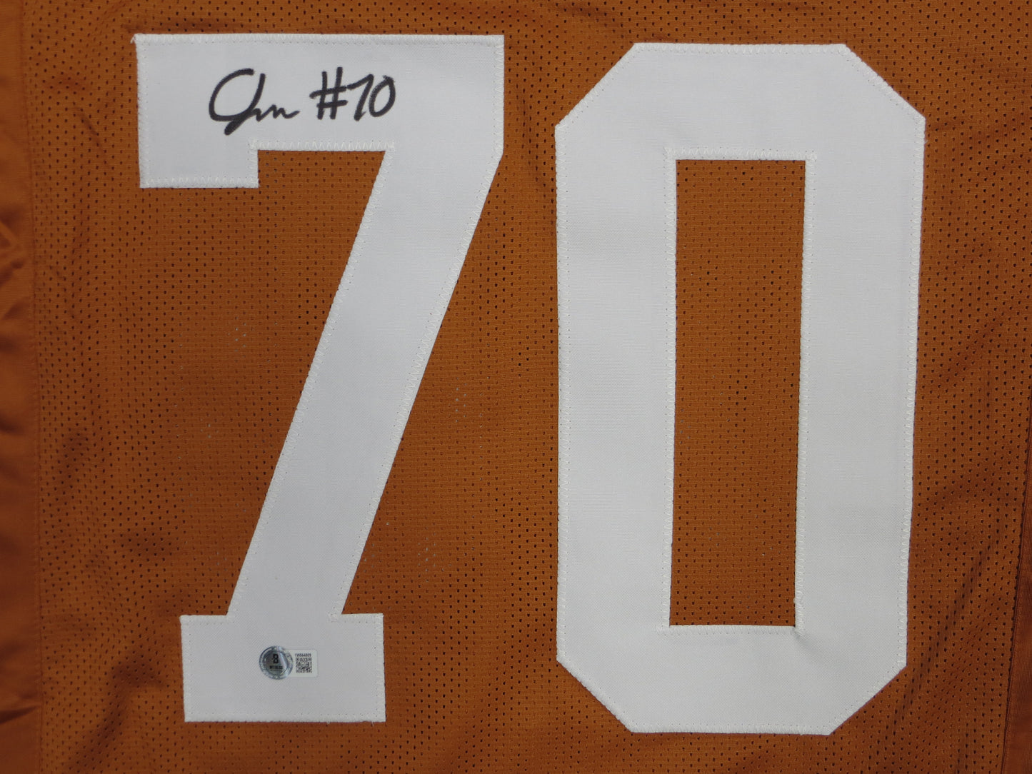 CHRISTIAN JONES TEXAS LONGHORNS SIGNED JERSEY BAS COA