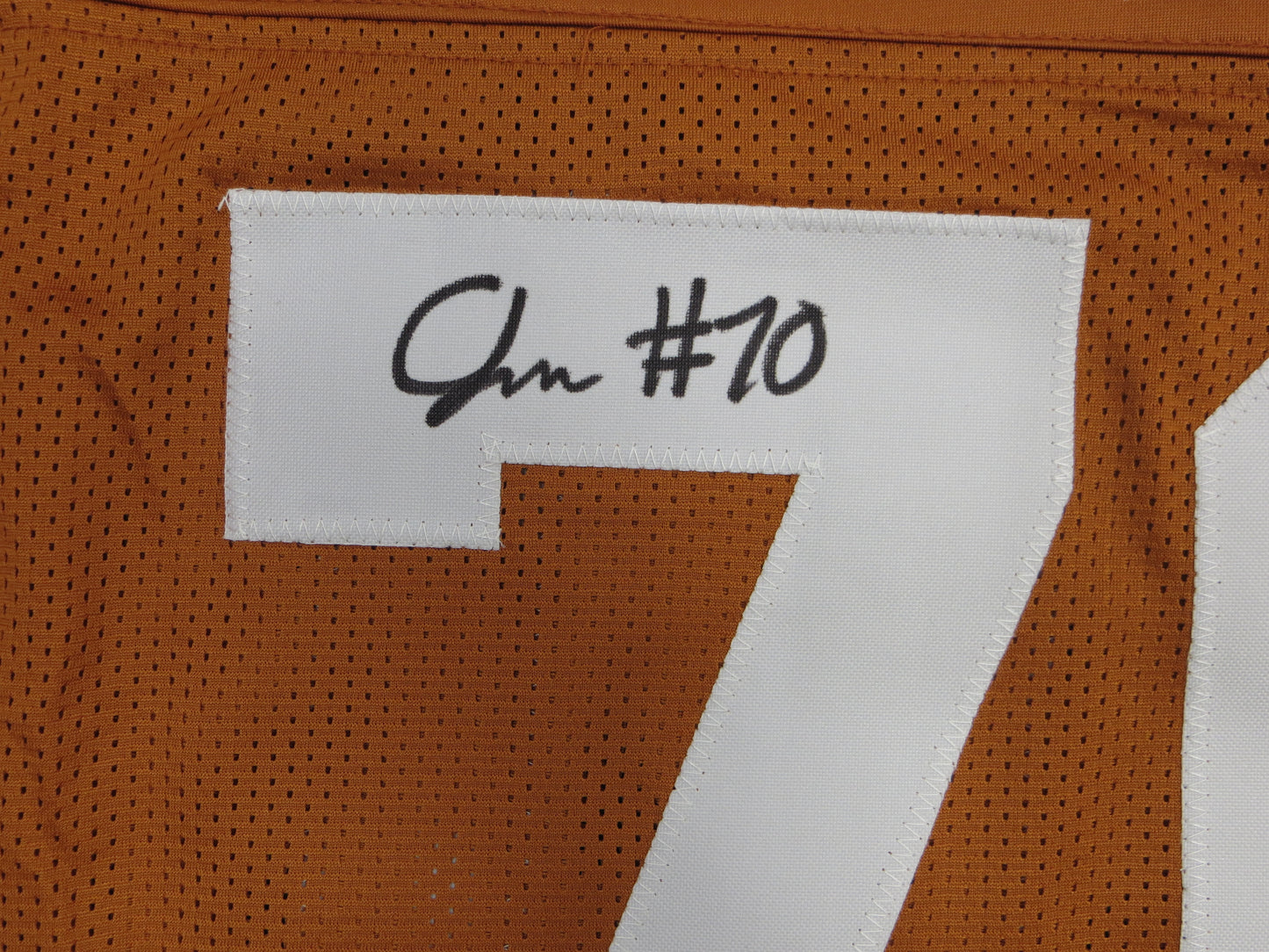 CHRISTIAN JONES TEXAS LONGHORNS SIGNED JERSEY BAS COA