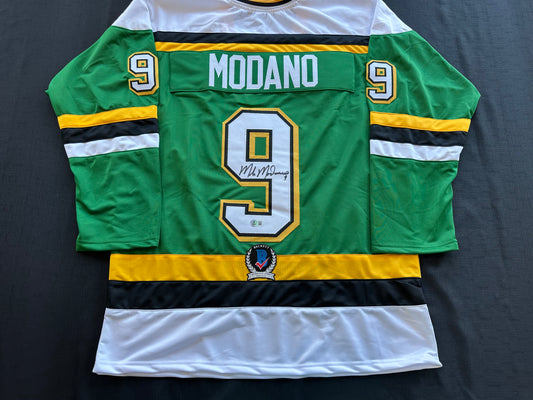 MIKE MODANO SIGNED CCM HOCKEY JERSEY XL Minnesota North Stars BAS COA