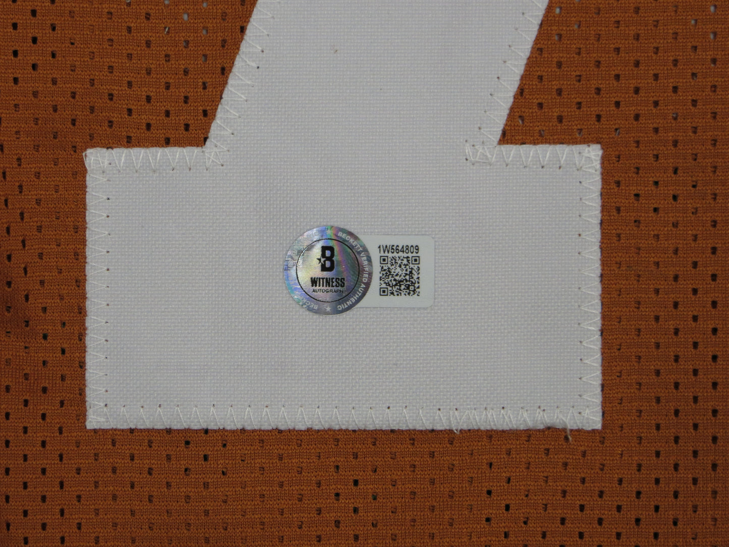 CHRISTIAN JONES TEXAS LONGHORNS SIGNED JERSEY BAS COA