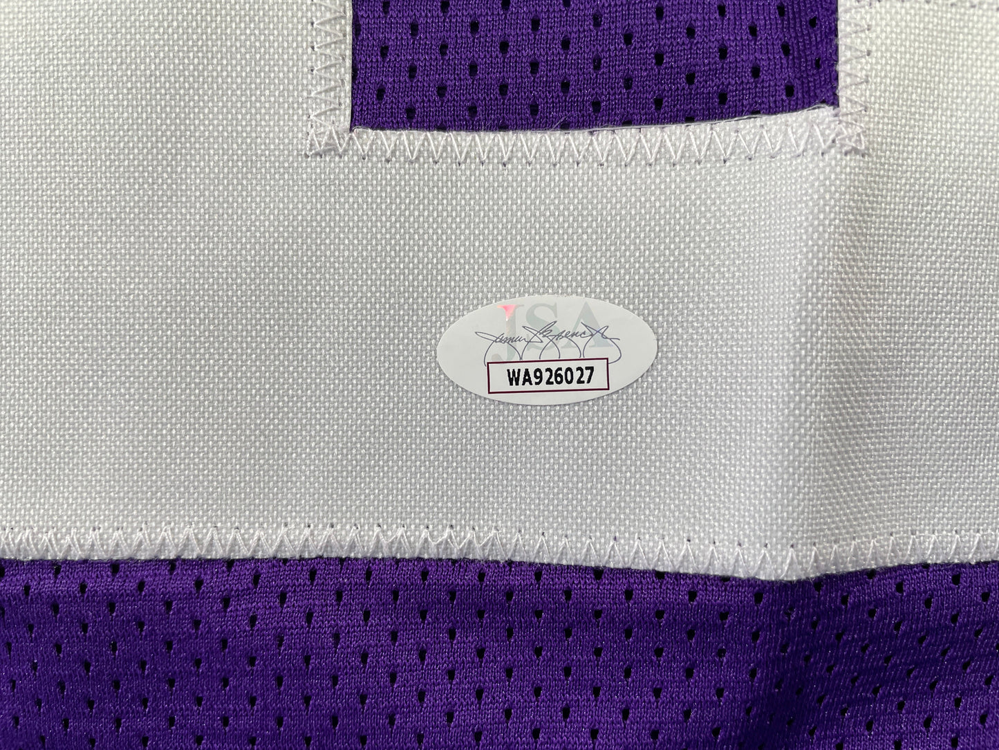 BOB LILLY TCU HORNED FROGS SIGNED STAT JERSEY w/CHOF 81 Dallas Cowboys JSA