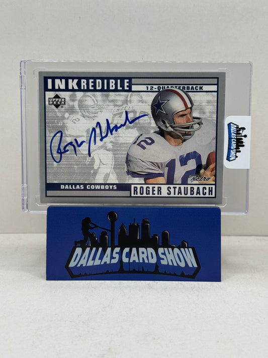 1999 Upper Deck Retro #RG Roger Staubach Inkredible Autograph