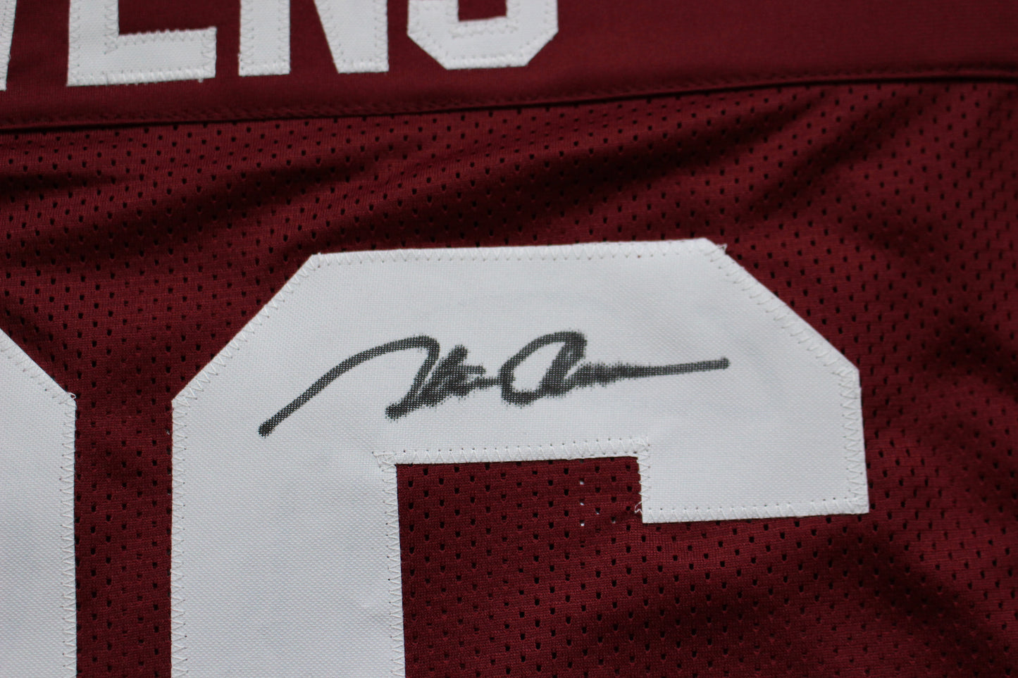 STEVE OWENS OKLAHOMA OU SOONERS SIGNED JERSEY w/69 HEISMAN BAS COA