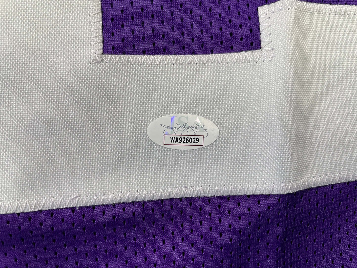 BOB LILLY TCU HORNED FROGS SIGNED STAT JERSEY w/CHOF 81 Dallas Cowboys JSA