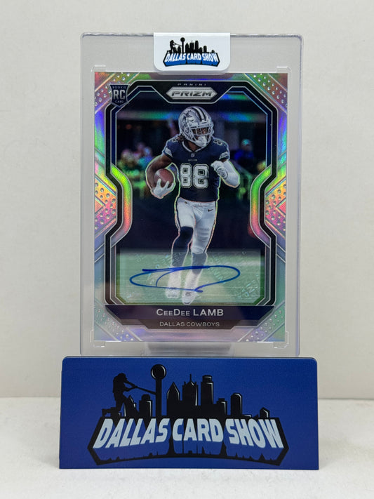 2020 Panini Prizm #334 Ceedee Lamb Rookie Autograph