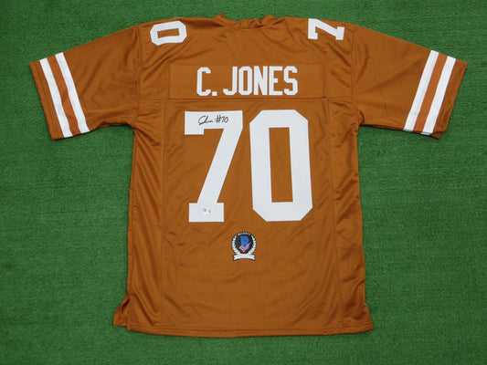 CHRISTIAN JONES TEXAS LONGHORNS SIGNED JERSEY BAS COA