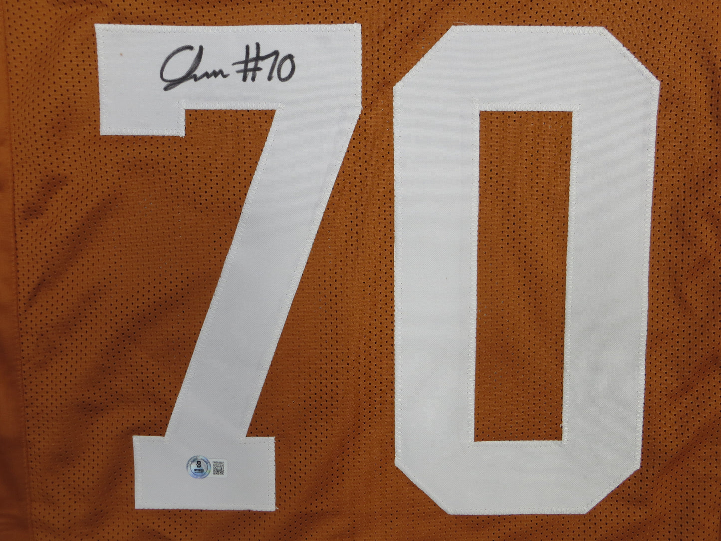 CHRISTIAN JONES TEXAS LONGHORNS SIGNED JERSEY BAS COA