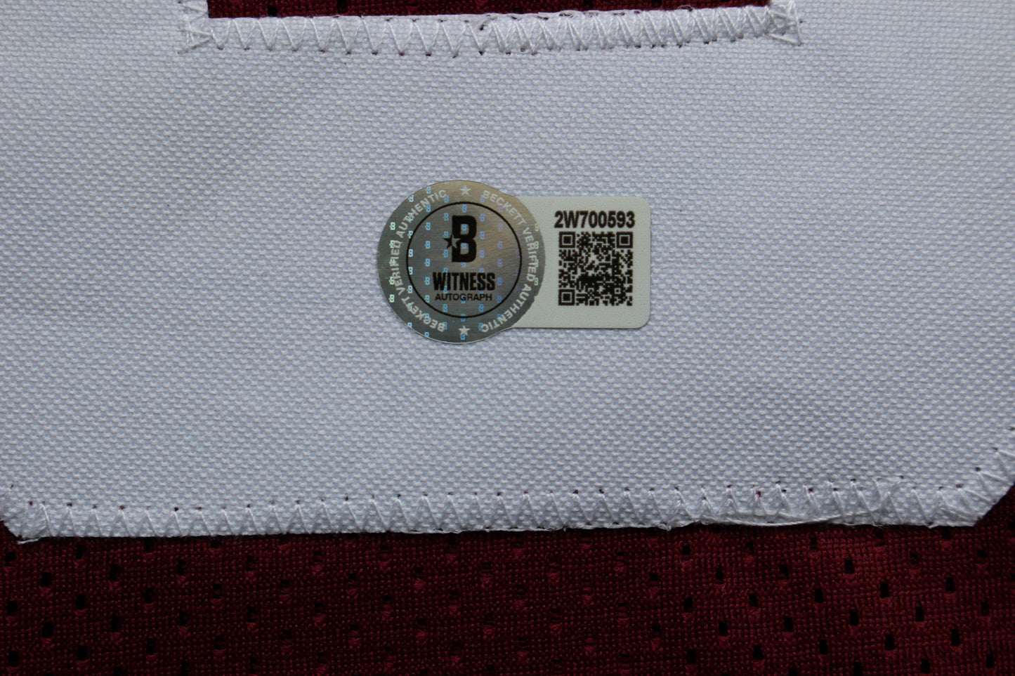 STEVE OWENS OKLAHOMA OU SOONERS SIGNED JERSEY w/69 HEISMAN BAS COA
