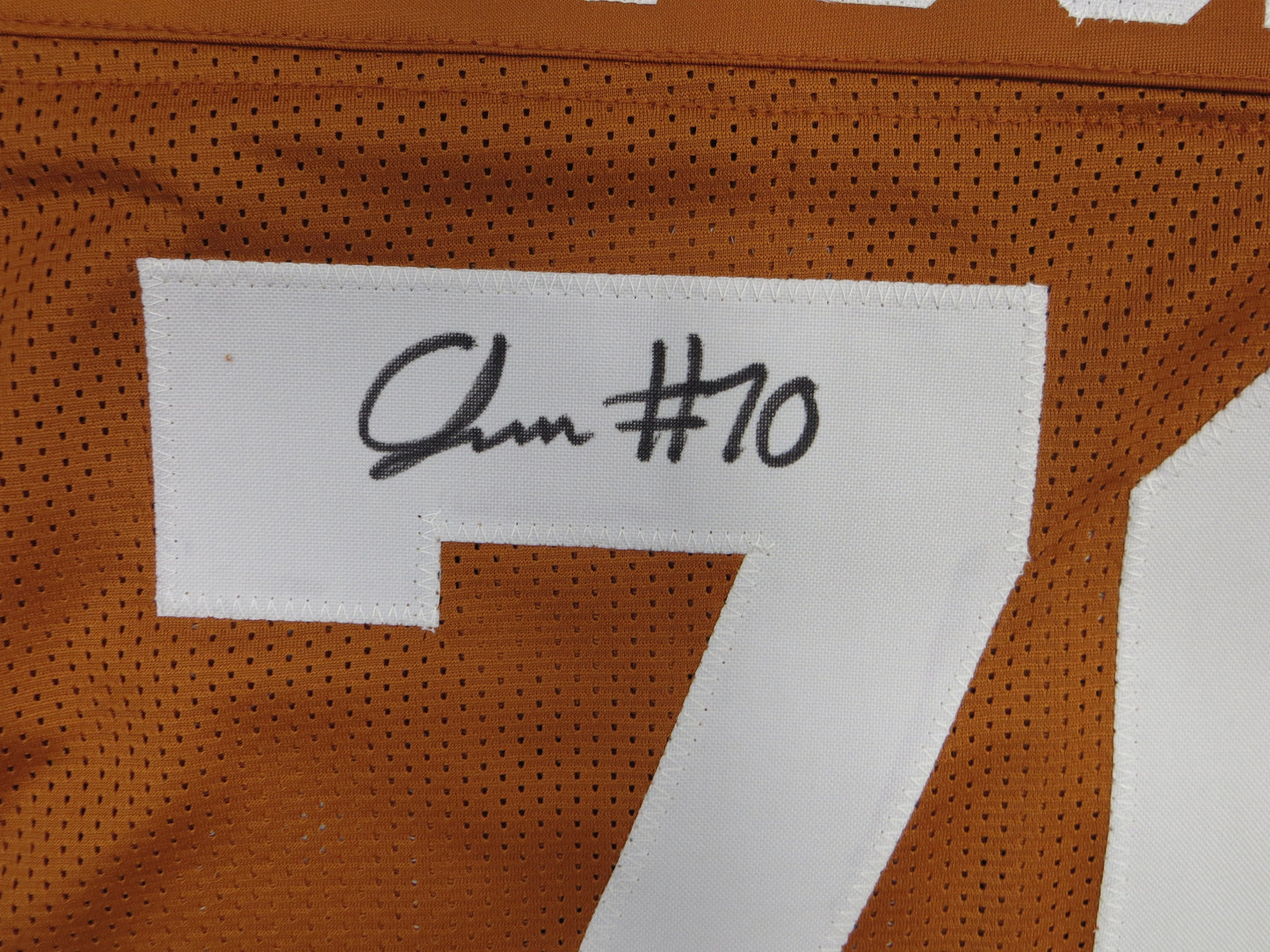 CHRISTIAN JONES TEXAS LONGHORNS SIGNED JERSEY BAS COA