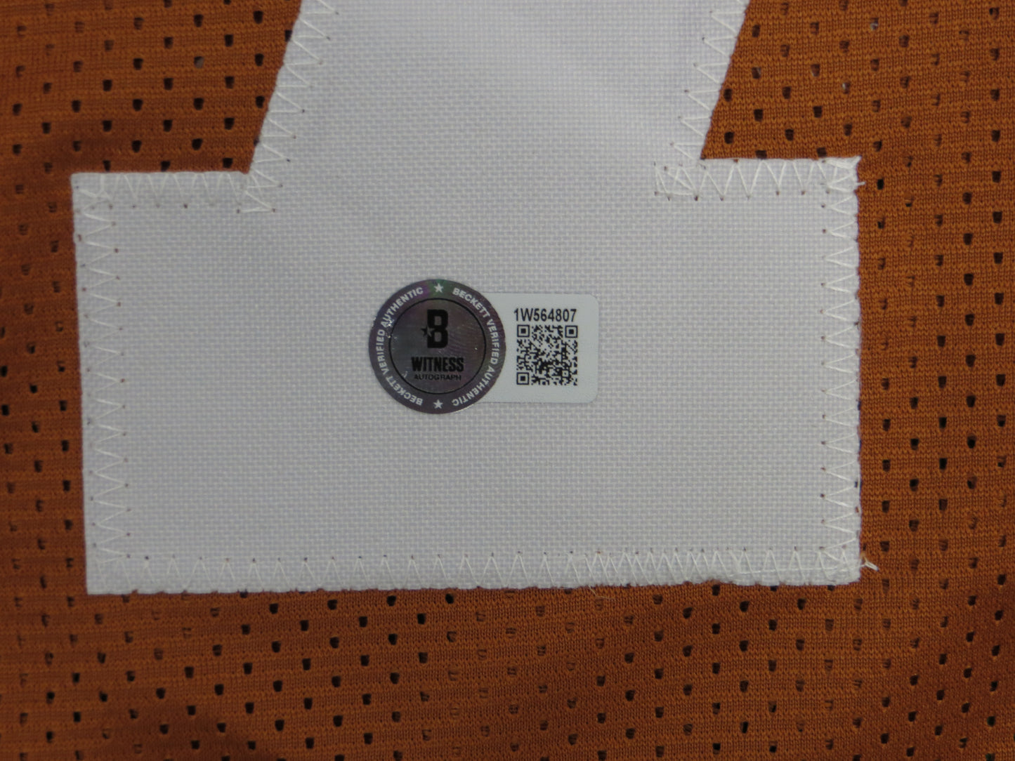 CHRISTIAN JONES TEXAS LONGHORNS SIGNED JERSEY BAS COA