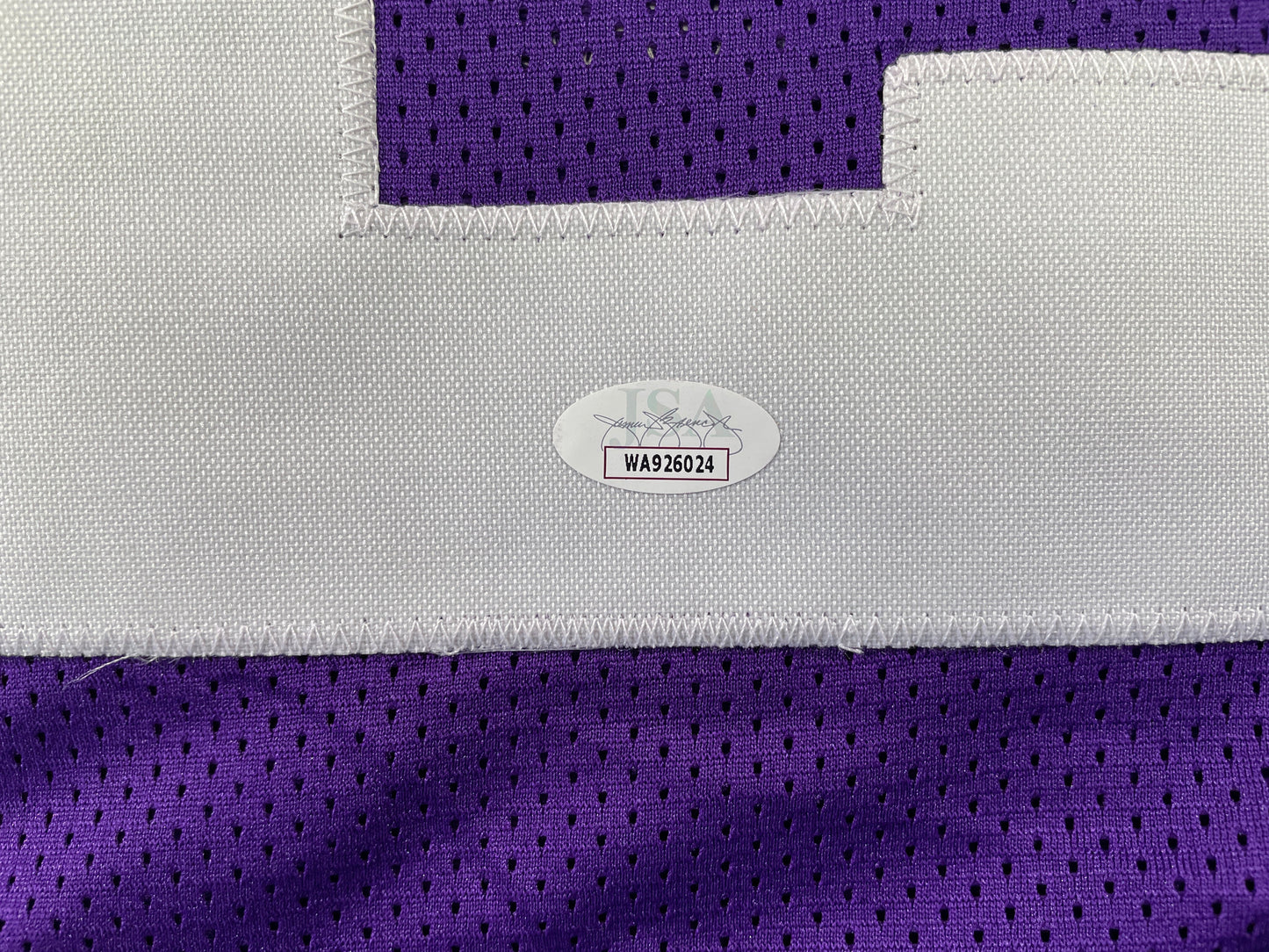 BOB LILLY TCU HORNED FROGS SIGNED STAT JERSEY w/CHOF 81 Dallas Cowboys JSA