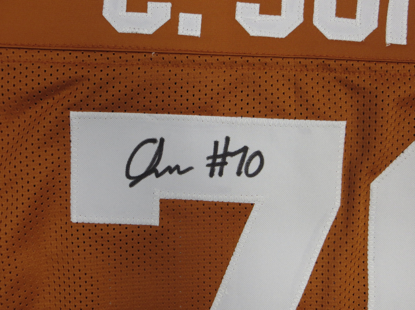 CHRISTIAN JONES TEXAS LONGHORNS SIGNED JERSEY BAS COA