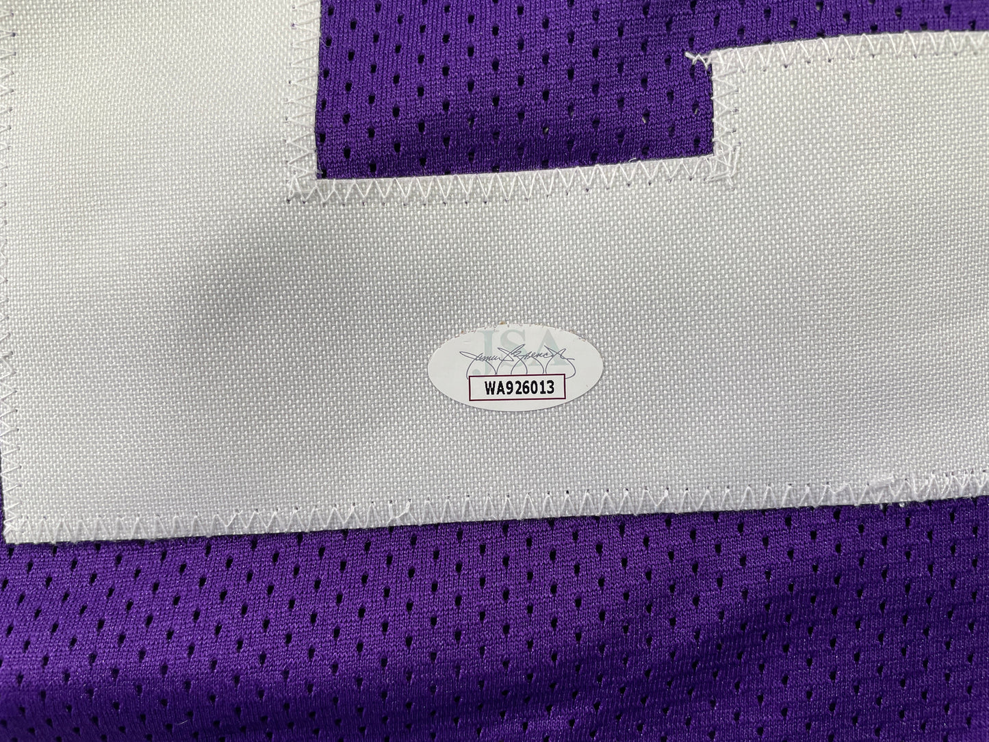 BOB LILLY TCU HORNED FROGS SIGNED STAT JERSEY w/CHOF 81 Dallas Cowboys JSA
