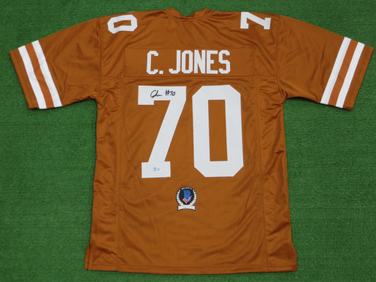 CHRISTIAN JONES TEXAS LONGHORNS SIGNED JERSEY BAS COA
