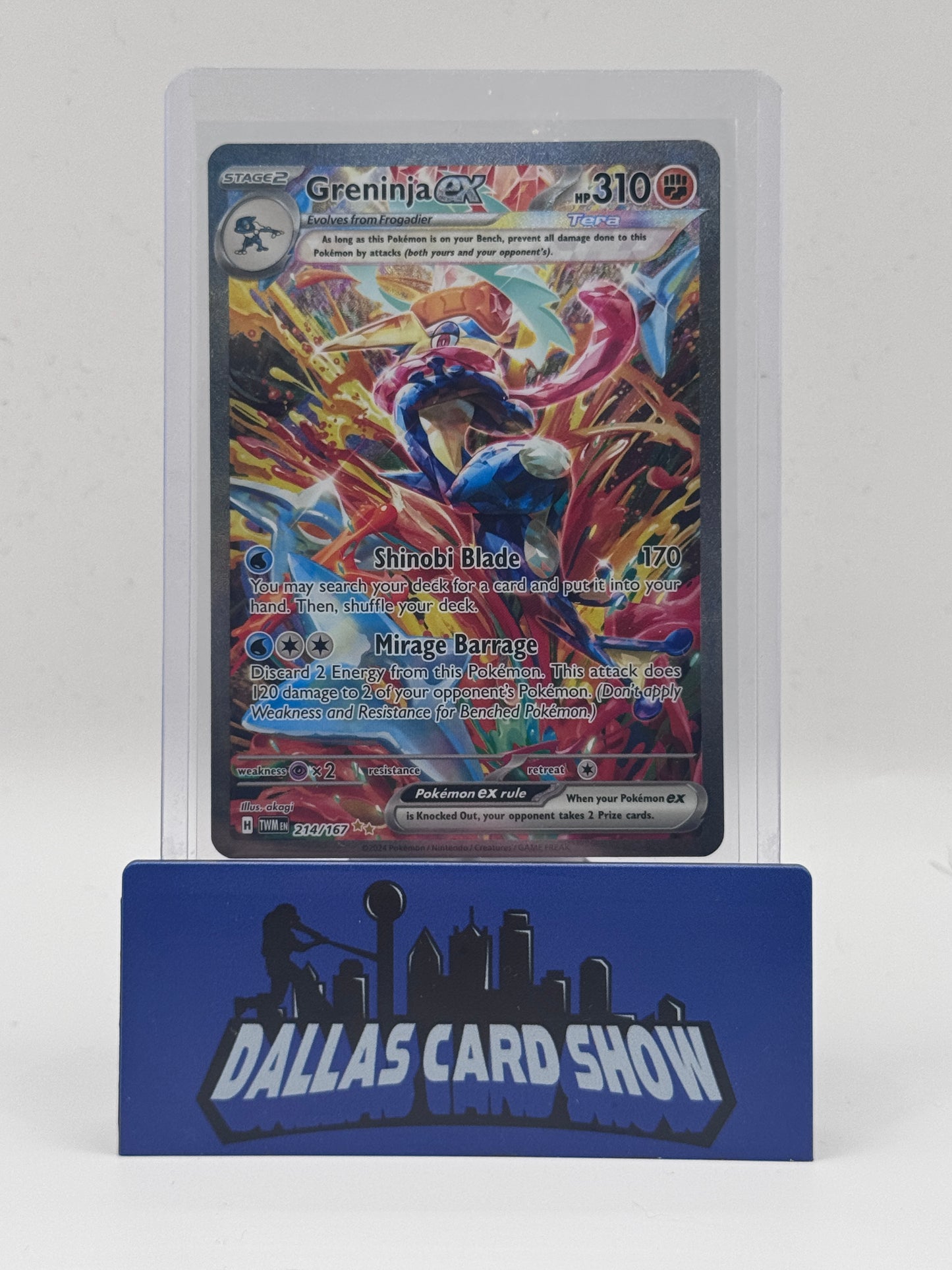 2024 Pokemon - Greninja ex (SIR) - 214/167 Twilight Masquerade NM