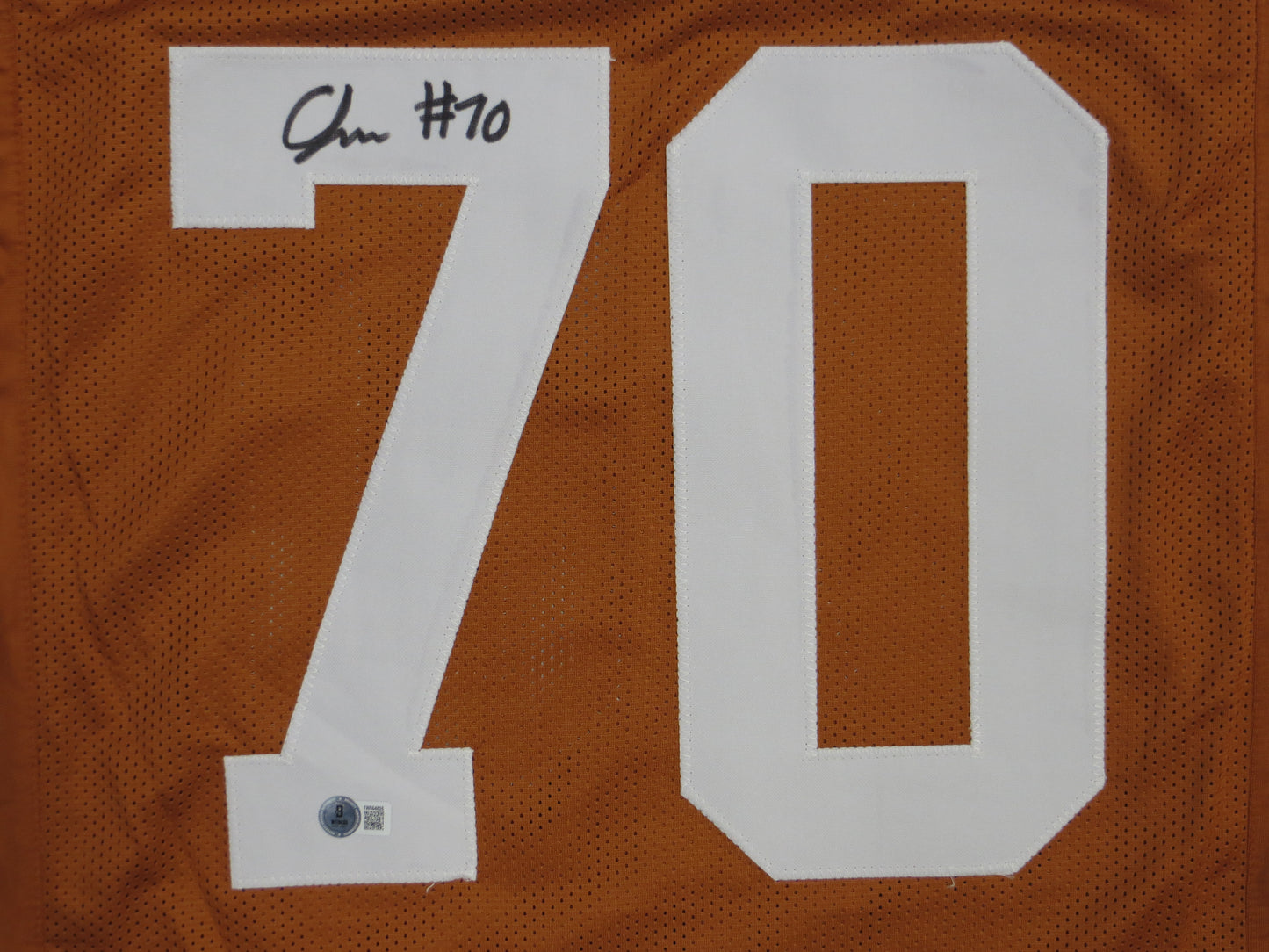 CHRISTIAN JONES TEXAS LONGHORNS SIGNED JERSEY BAS COA