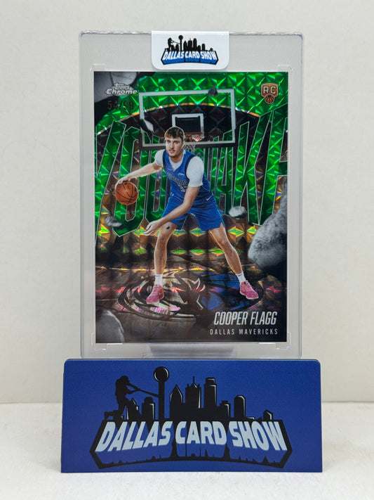 2025-26 Topps Chrome #YQ-1 Cooper Flagg Green Geometric Youthquake Rookie /99