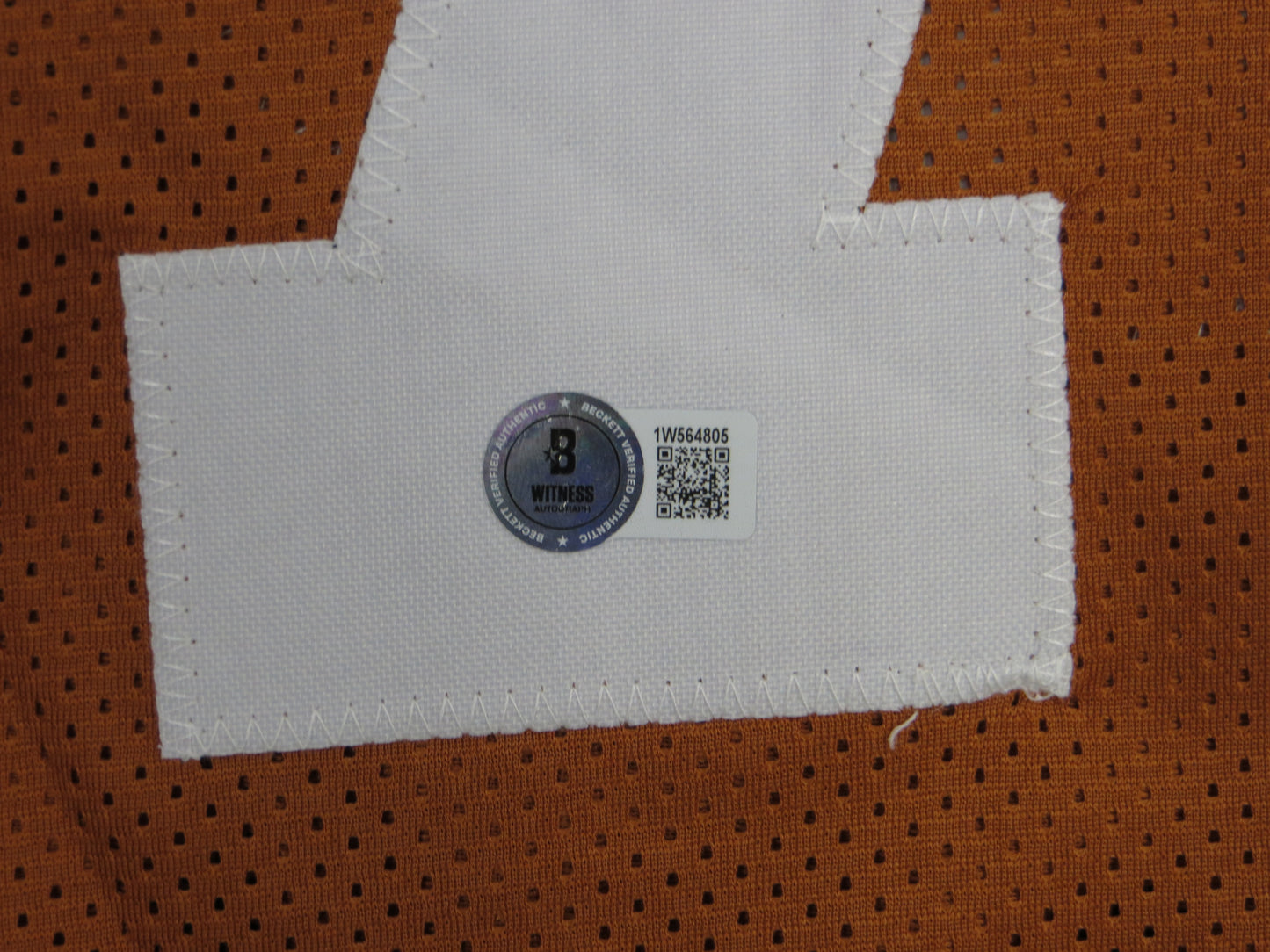 CHRISTIAN JONES TEXAS LONGHORNS SIGNED JERSEY BAS COA