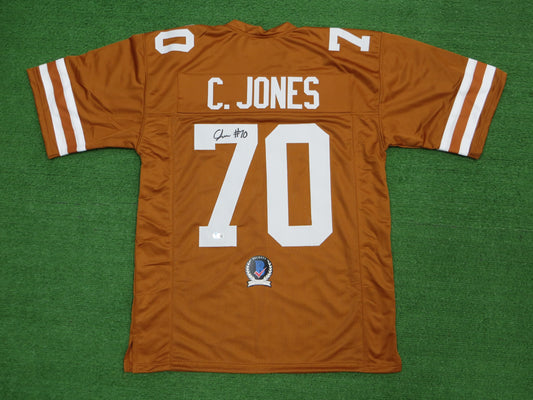 CHRISTIAN JONES TEXAS LONGHORNS SIGNED JERSEY BAS COA