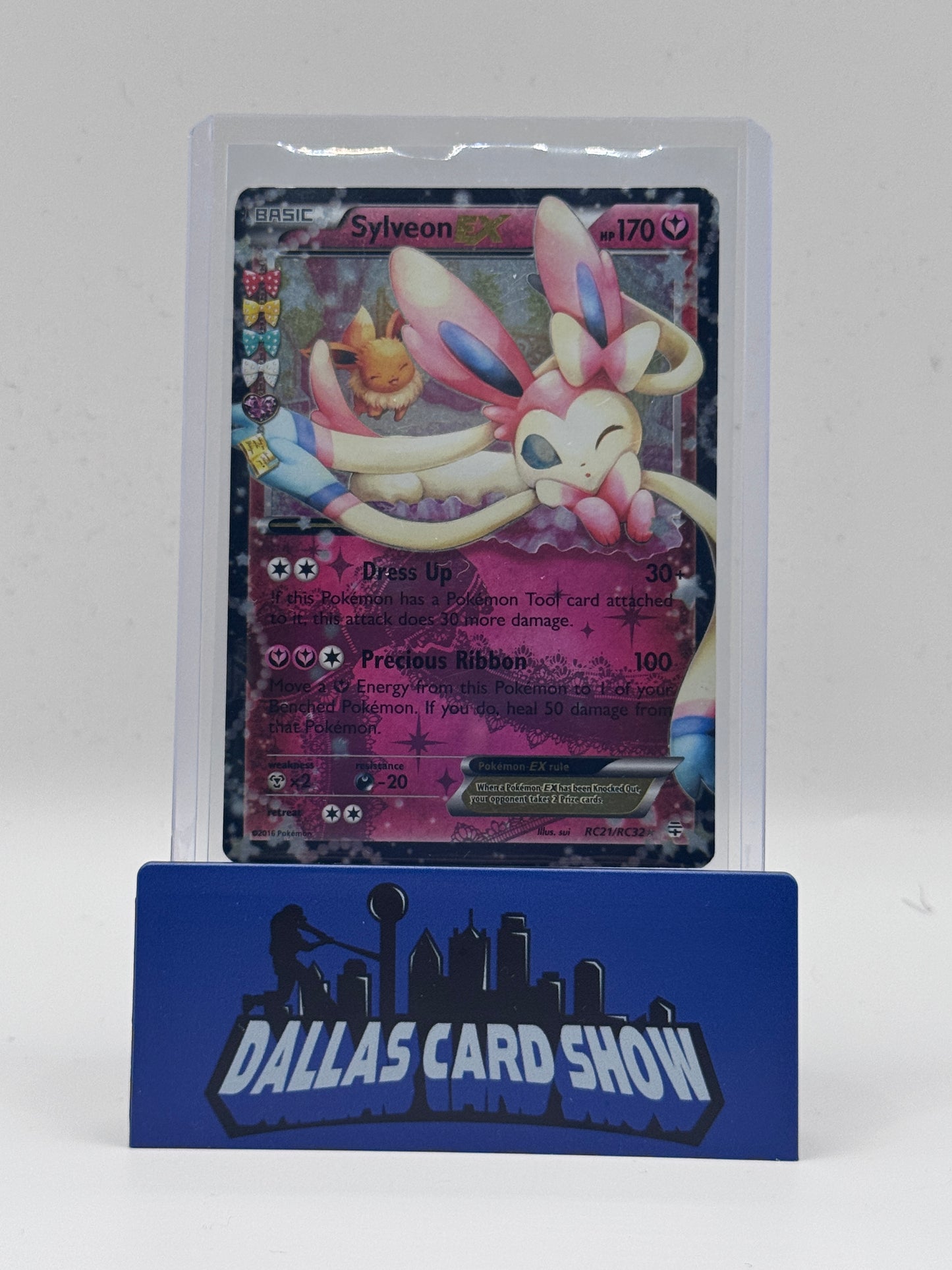 2016 Pokemon - Sylveon EX (Radiant Collection) - RC21/RC32 Generations LP