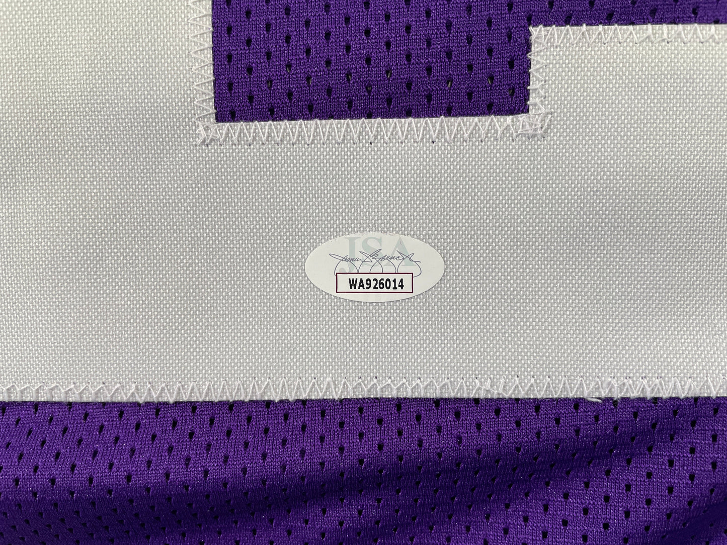 BOB LILLY TCU HORNED FROGS SIGNED STAT JERSEY w/CHOF 81 Dallas Cowboys JSA