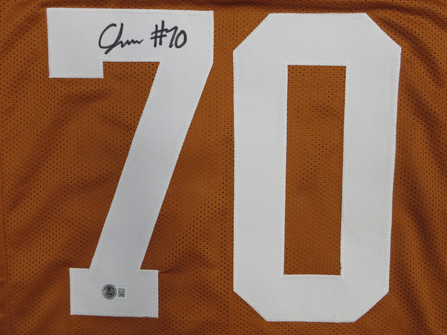 CHRISTIAN JONES TEXAS LONGHORNS SIGNED JERSEY BAS COA