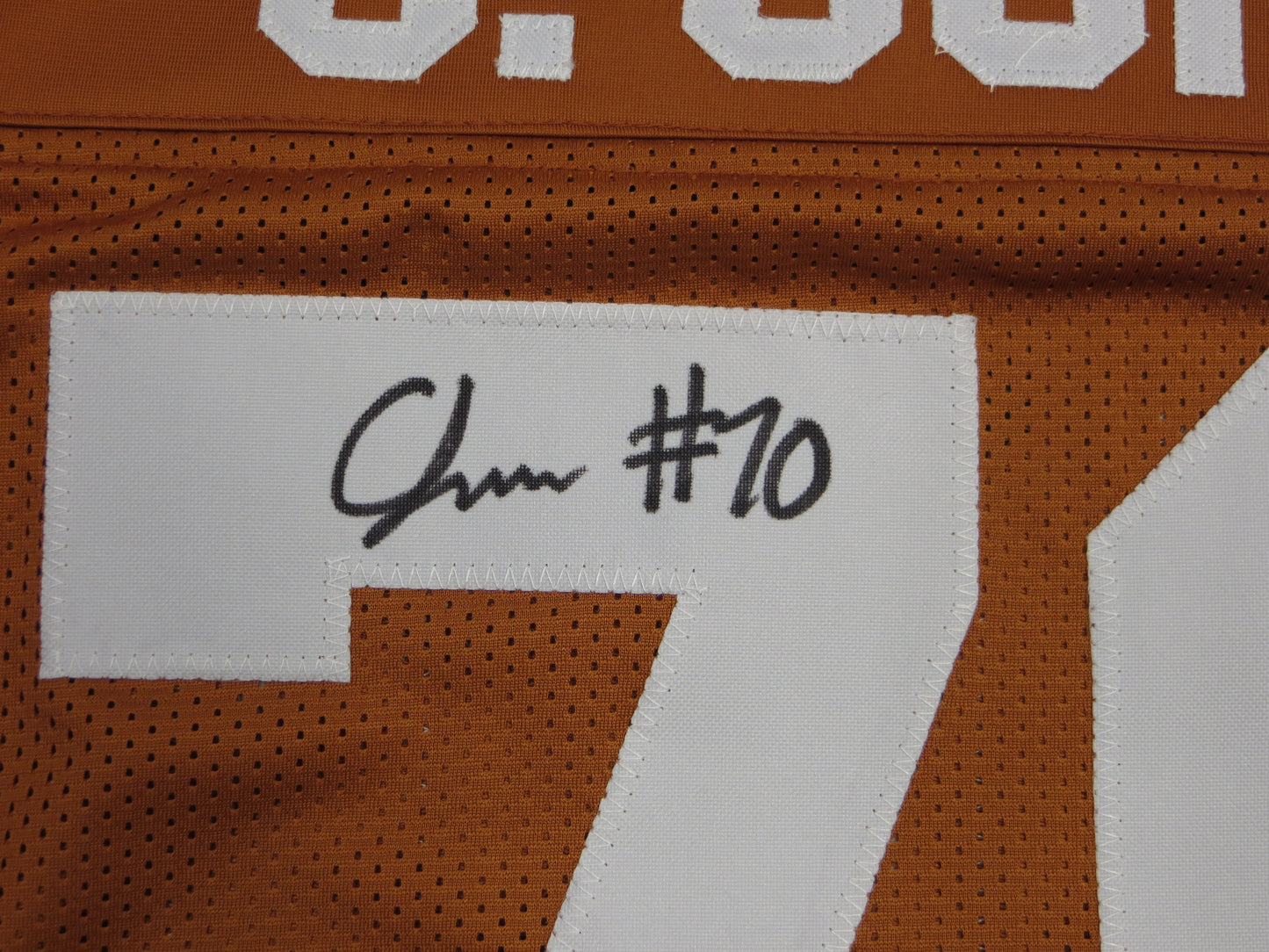 CHRISTIAN JONES TEXAS LONGHORNS SIGNED JERSEY BAS COA