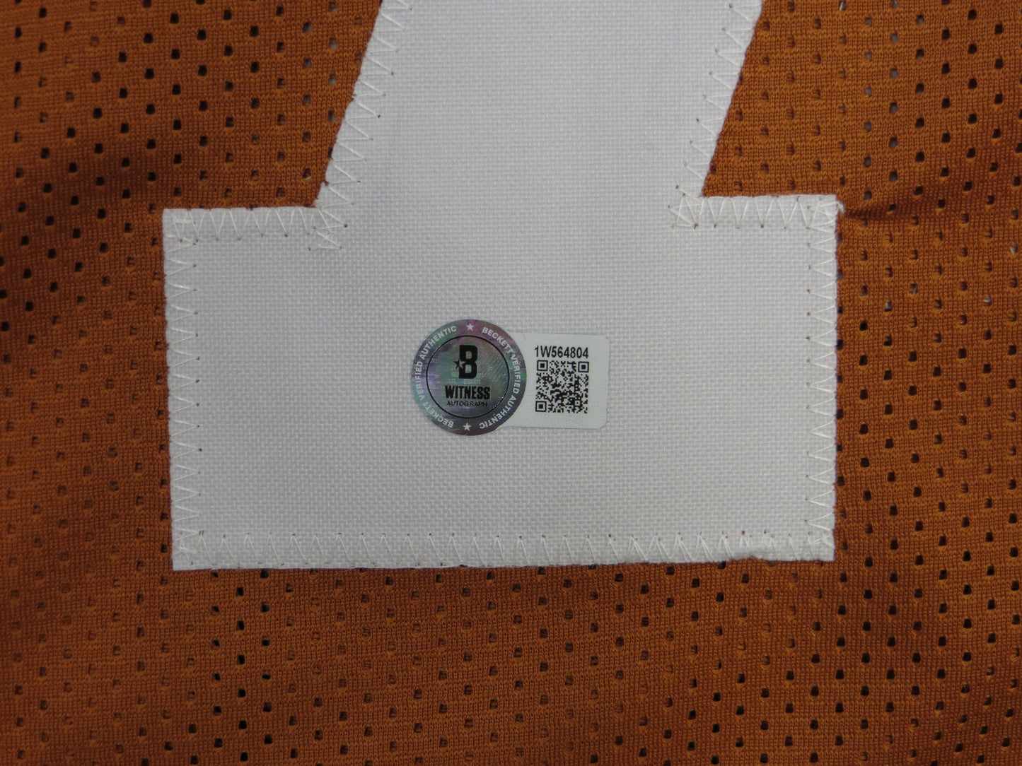 CHRISTIAN JONES TEXAS LONGHORNS SIGNED JERSEY BAS COA