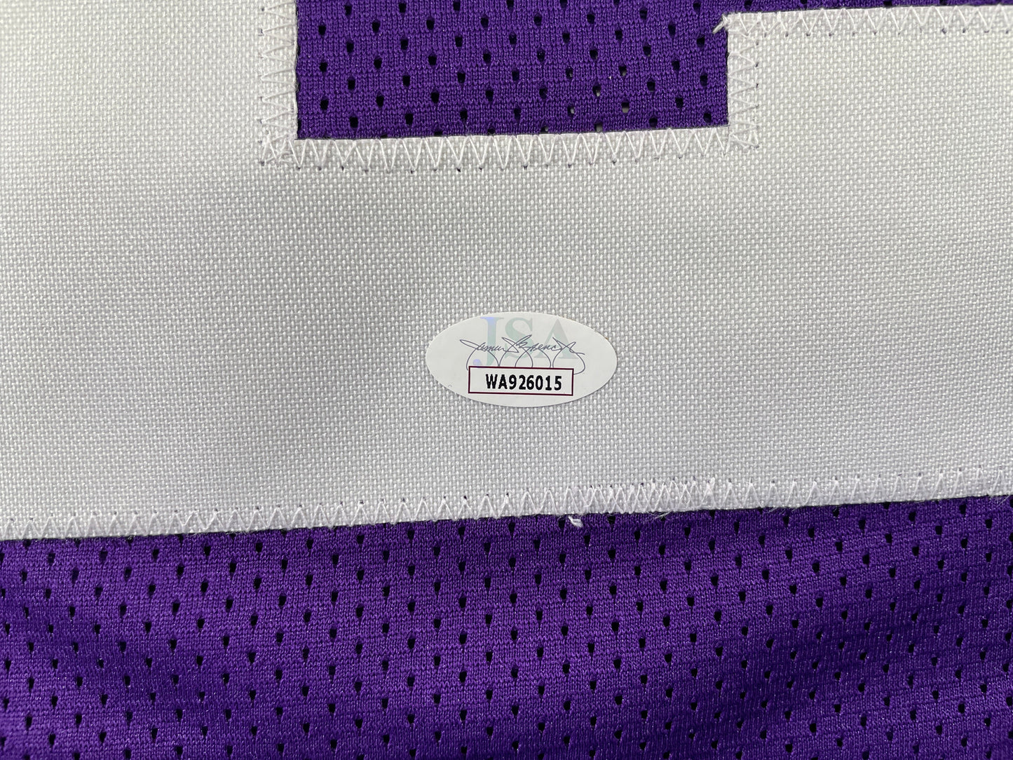 BOB LILLY TCU HORNED FROGS SIGNED STAT JERSEY w/CHOF 81 Dallas Cowboys JSA