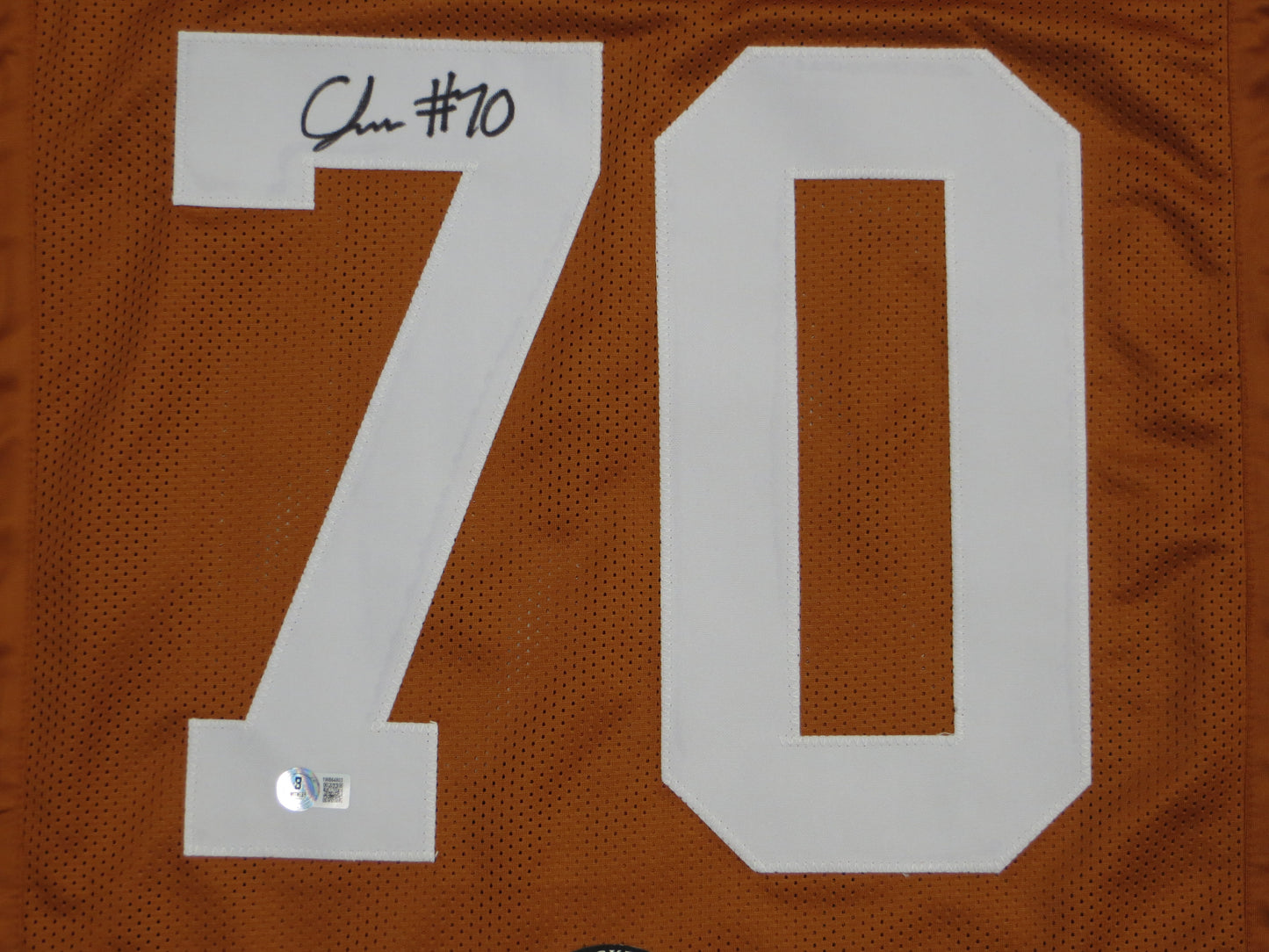 CHRISTIAN JONES TEXAS LONGHORNS SIGNED JERSEY BAS COA