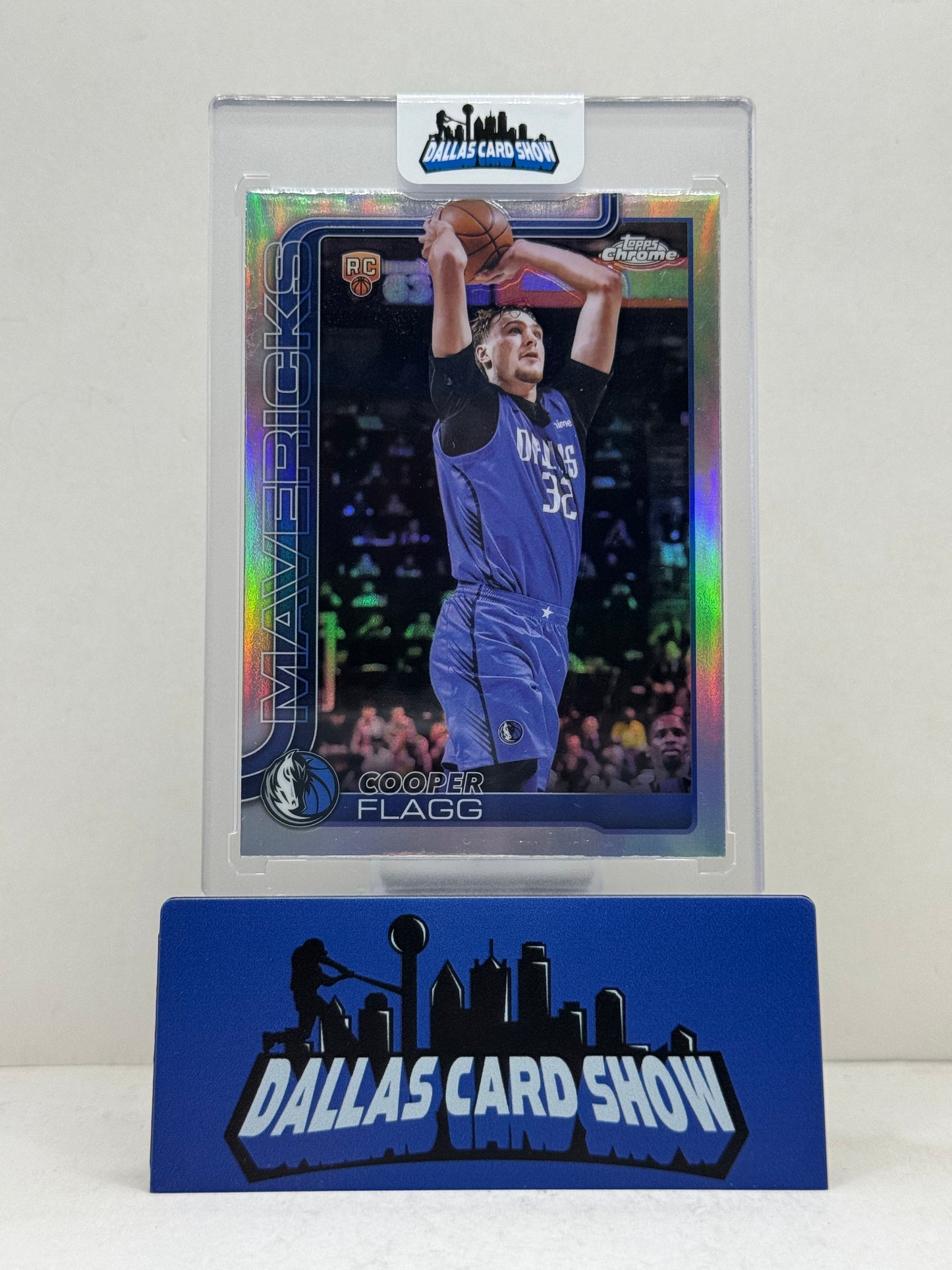 2025-26 Topps Chrome #251 Cooper Flagg Rookie RC Refractor Mavericks
