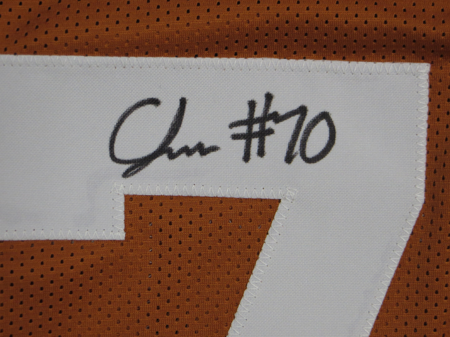 CHRISTIAN JONES TEXAS LONGHORNS SIGNED JERSEY BAS COA
