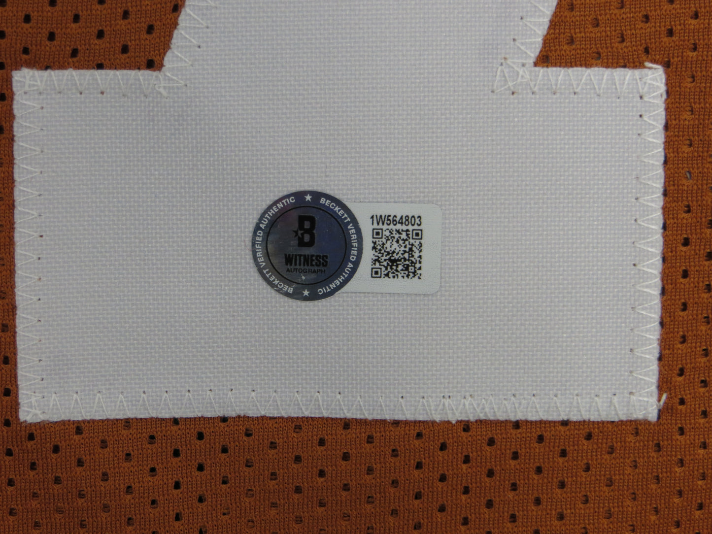 CHRISTIAN JONES TEXAS LONGHORNS SIGNED JERSEY BAS COA