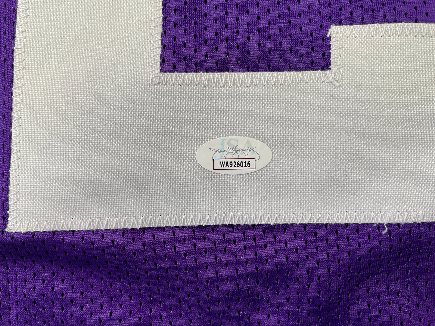 BOB LILLY TCU HORNED FROGS SIGNED STAT JERSEY w/CHOF 81 Dallas Cowboys JSA
