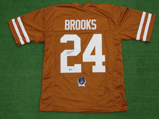 JONATHON BROOKS TEXAS LONGHORNS SIGNED JERSEY BAS COA