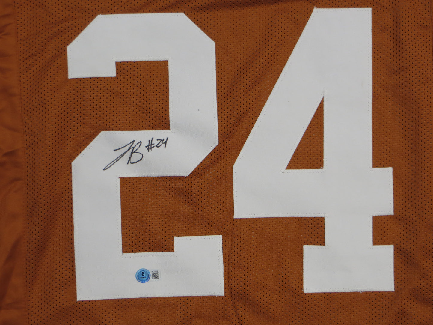 JONATHON BROOKS TEXAS LONGHORNS SIGNED JERSEY BAS COA