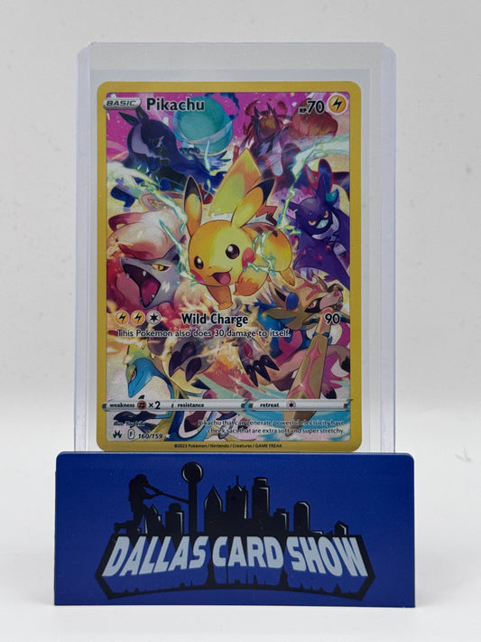 2023 Pokemon - Pikachu (Secret) - 160/159 Crown Zenith NM