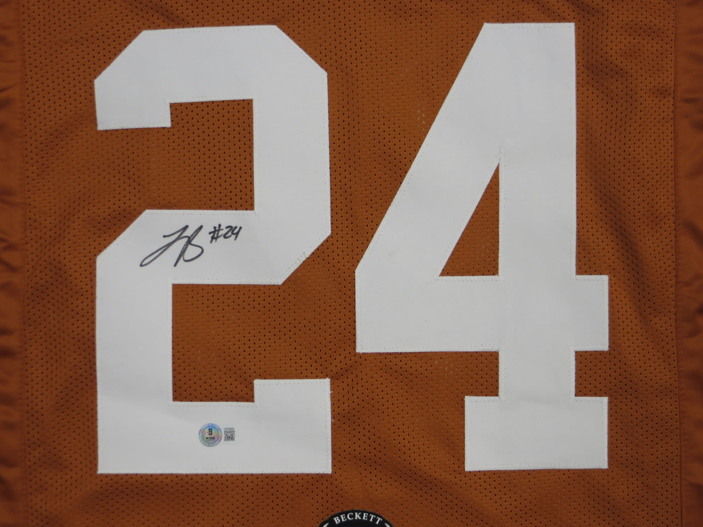 JONATHON BROOKS TEXAS LONGHORNS SIGNED JERSEY BAS COA