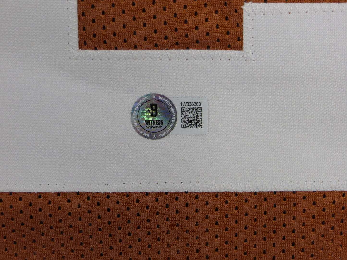 JONATHON BROOKS TEXAS LONGHORNS SIGNED JERSEY BAS COA