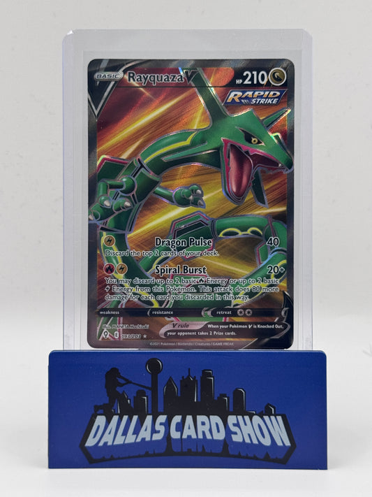 2021 Pokemon - Rayquaza V (Full Art) - 193/203 Evolving Skies LP
