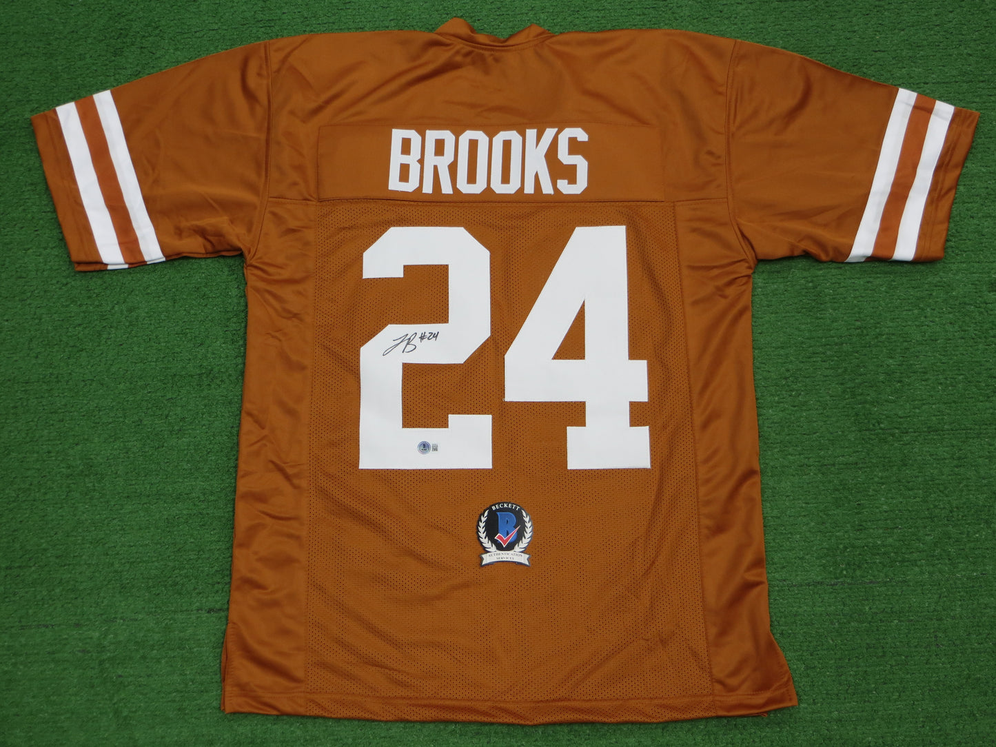 JONATHON BROOKS TEXAS LONGHORNS SIGNED JERSEY BAS COA
