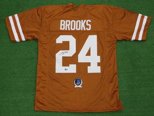 JONATHON BROOKS TEXAS LONGHORNS SIGNED JERSEY BAS COA