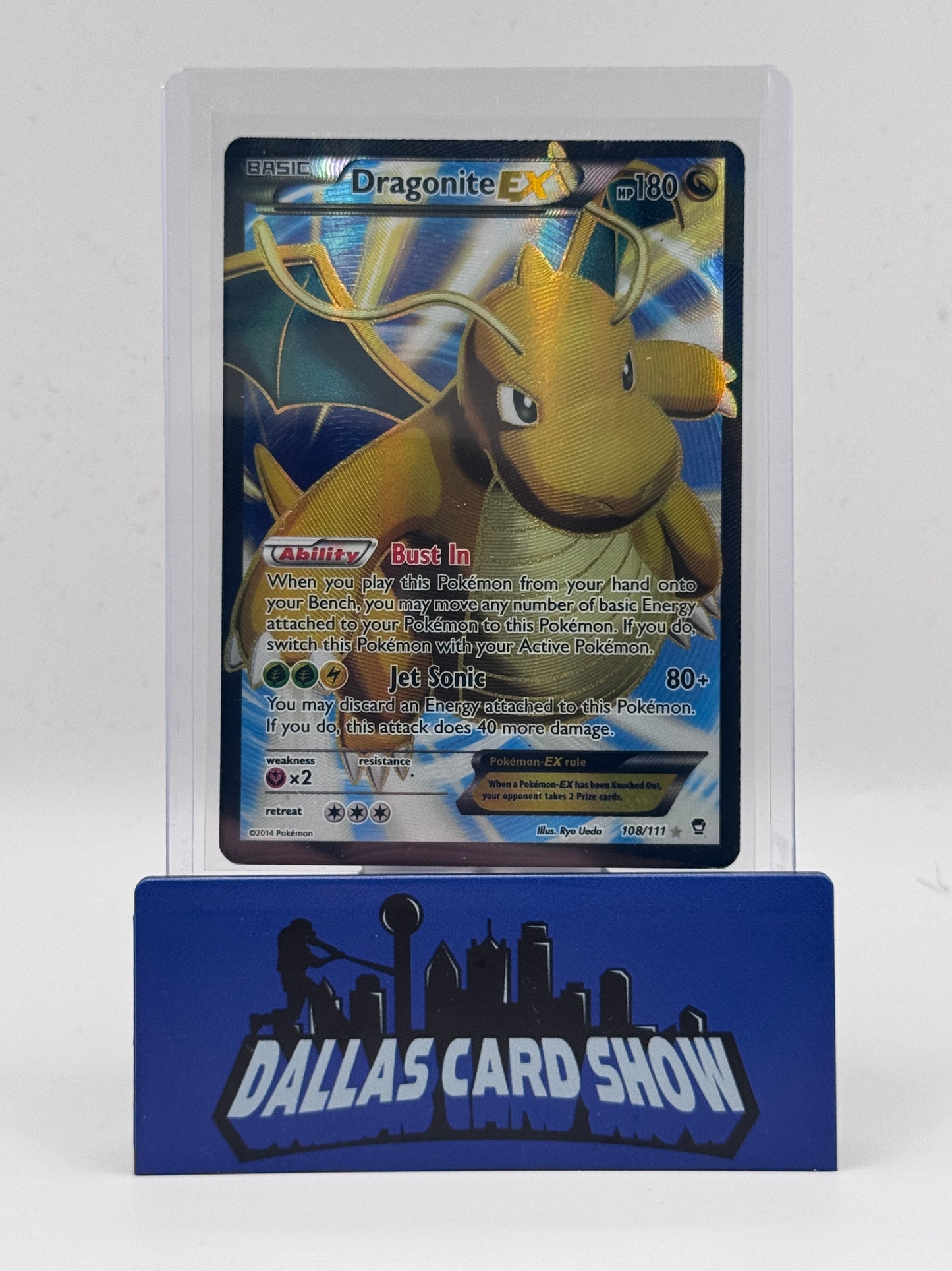 2014 Pokemon - Dragonite EX (Full Art) - 108/111 Furious Fists HP