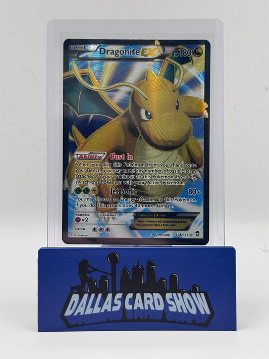 2014 Pokemon - Dragonite EX (Full Art) - 108/111 Furious Fists HP