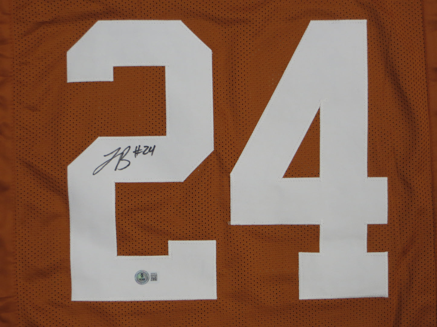 JONATHON BROOKS TEXAS LONGHORNS SIGNED JERSEY BAS COA