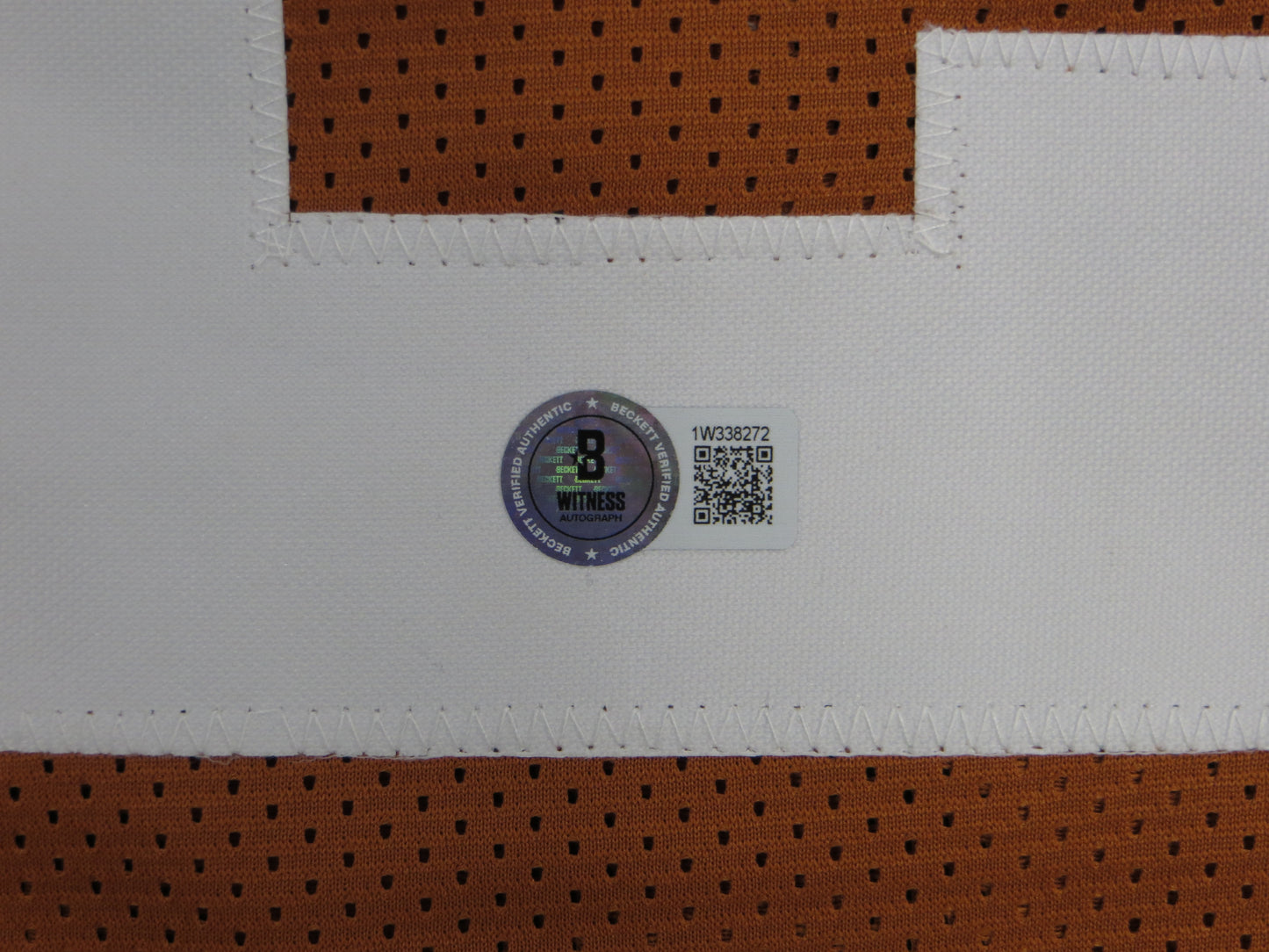 JONATHON BROOKS TEXAS LONGHORNS SIGNED JERSEY BAS COA