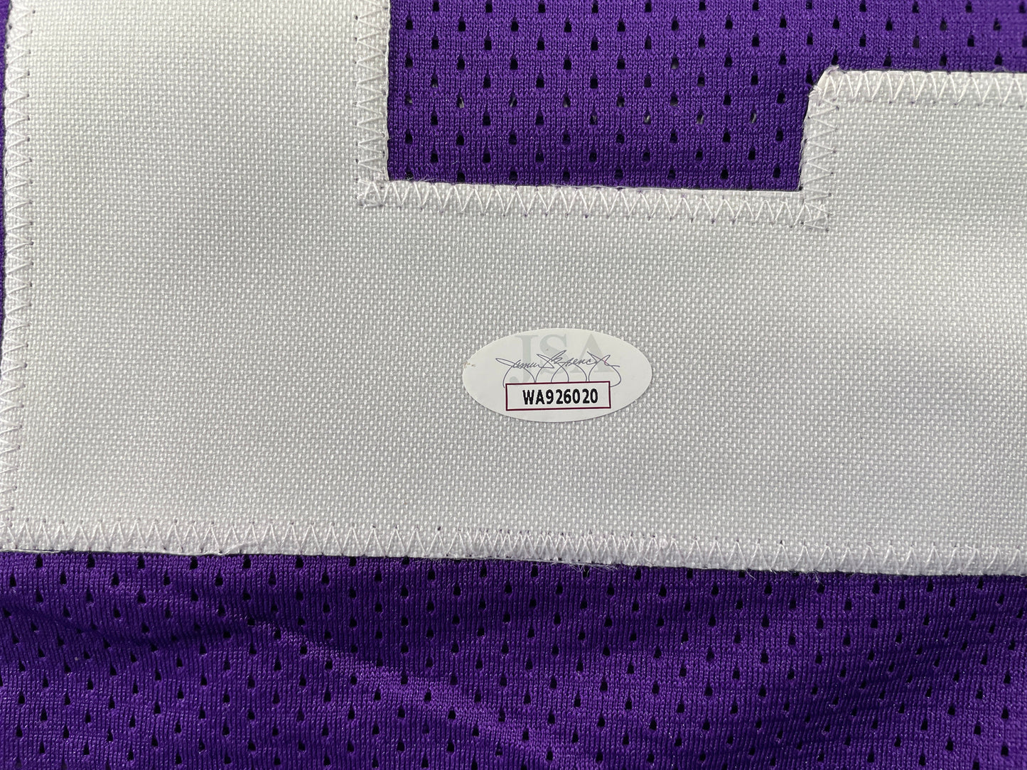 BOB LILLY TCU HORNED FROGS SIGNED STAT JERSEY w/CHOF 81 Dallas Cowboys JSA